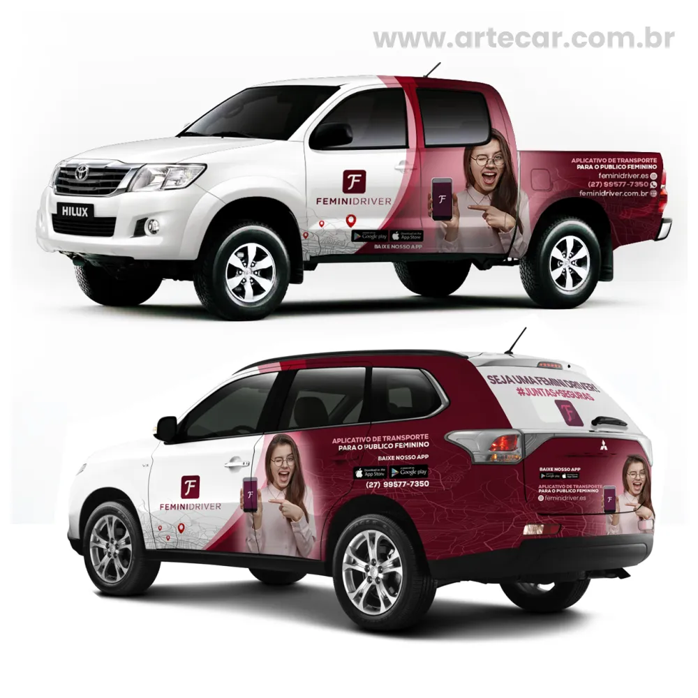 Arte para Spin, Yaris,  Outlander, Hilux