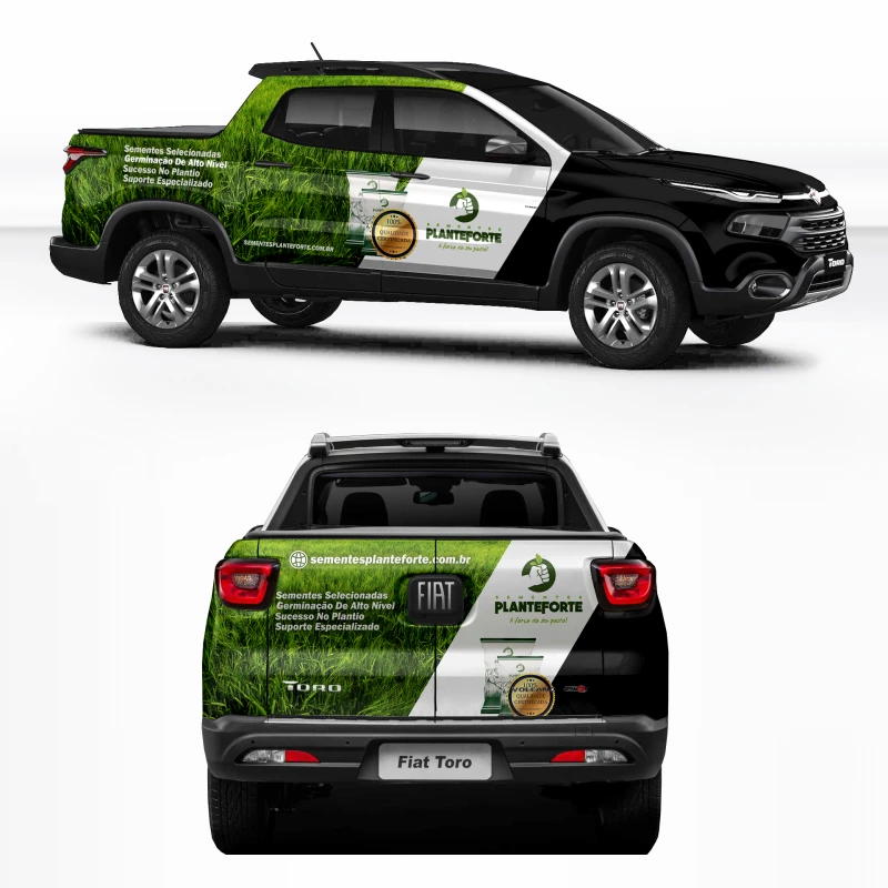 Arte para Fiat Toro, carro Picape (Pick up)