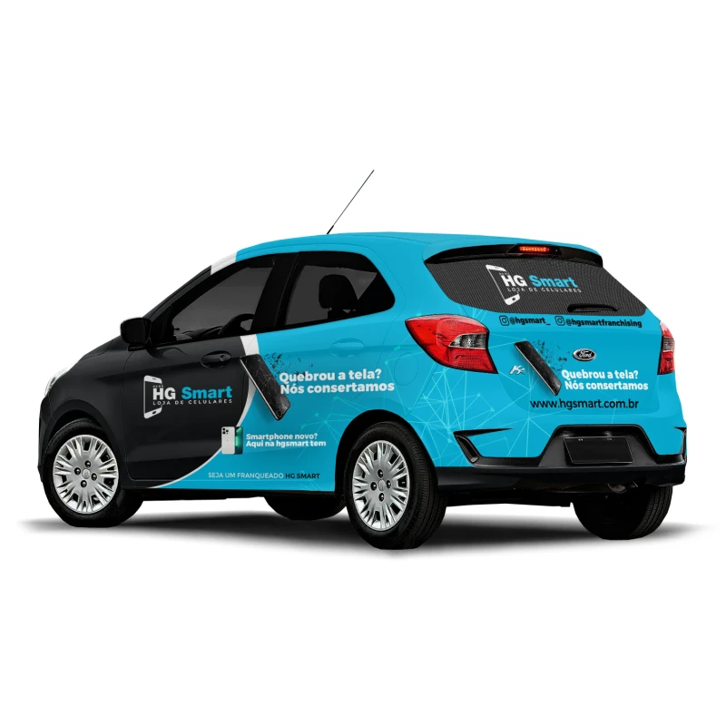 Arte para Ford Ka, carro Hatch