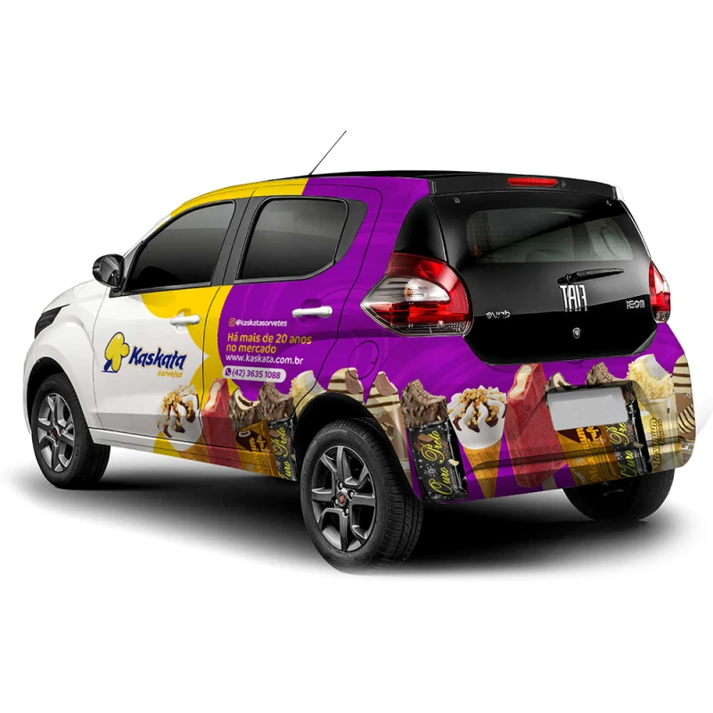 Arte para Mobi, carro Hatch